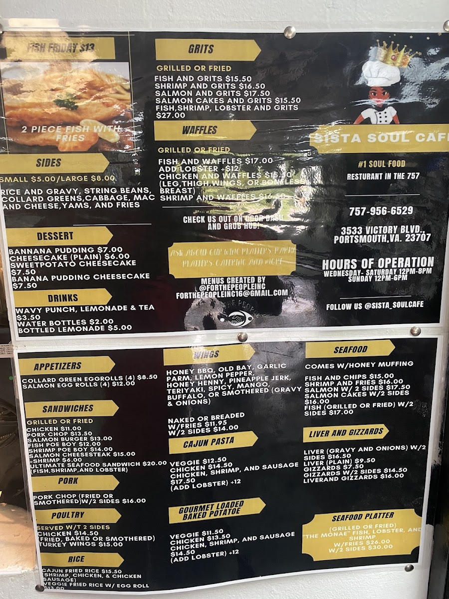 Sistas Soul Cafe Menu-1